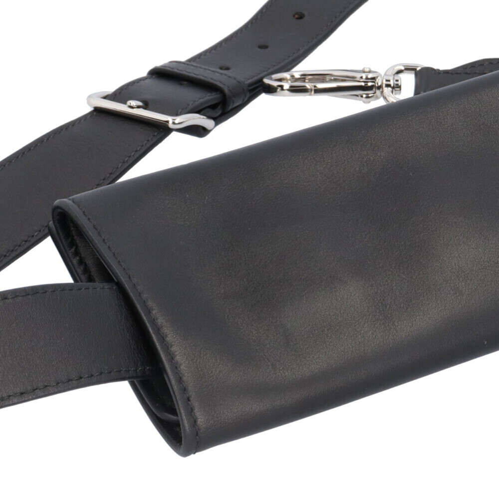 Prada Triangle Double Shoulder Bag, Saffiano Leather 2VH157, Black, Men's and... - Picture 14 of 14